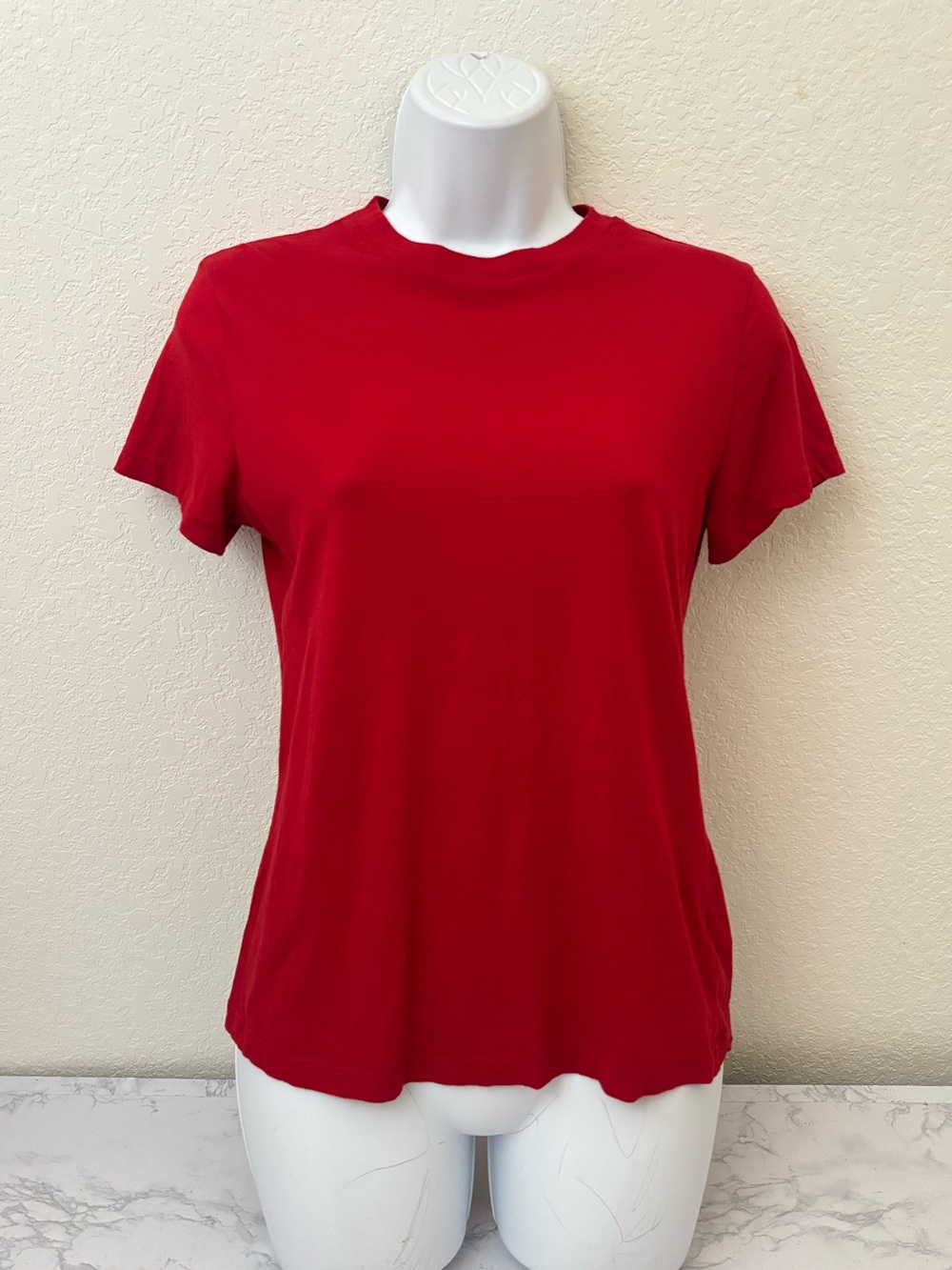 A New Day Short Sleeve T Shirt Women’s XS Red Pullover Top Round Neck - Picture 1 of 8